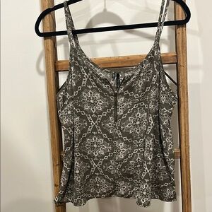 Maurices Sage and Cream Tank